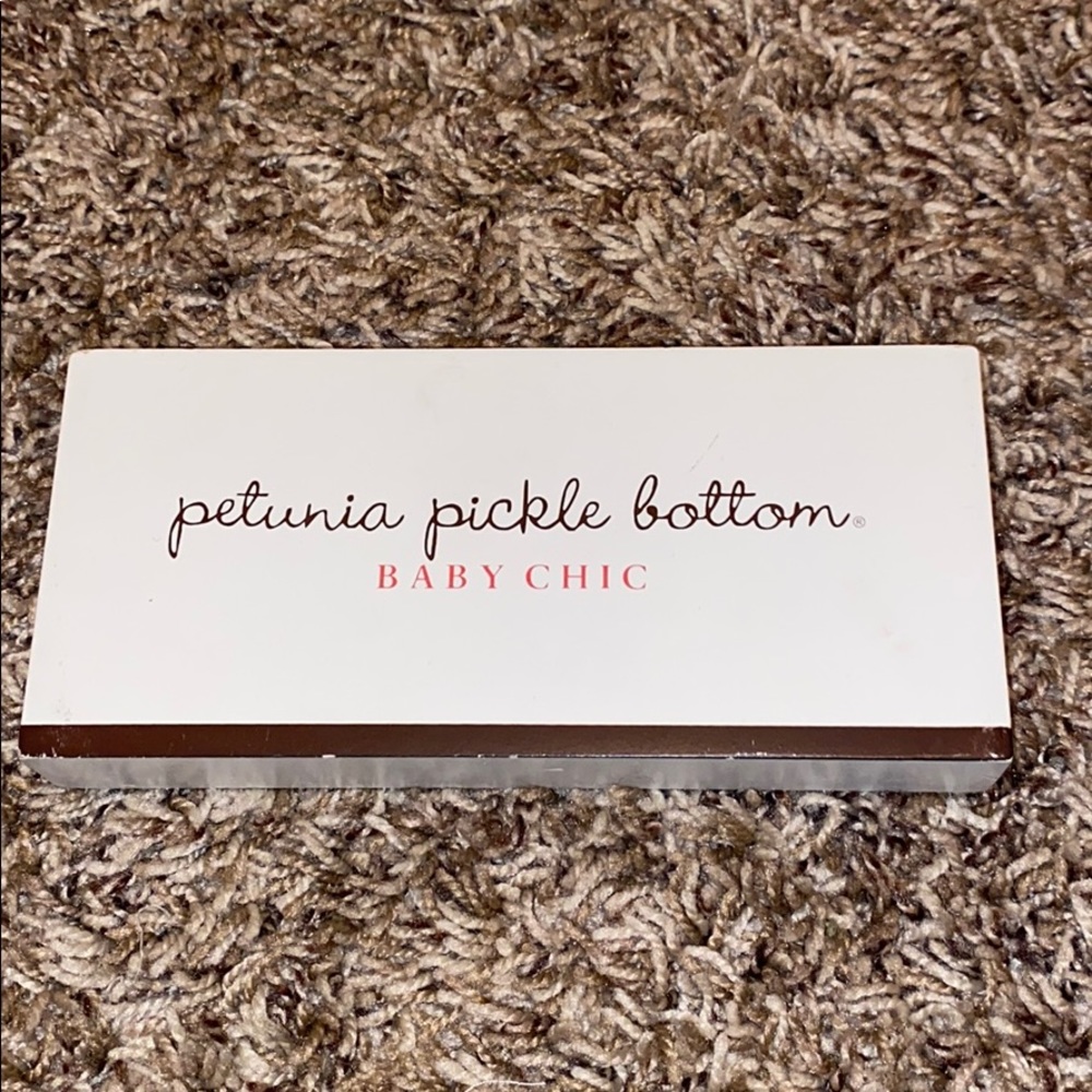 Petunia Pickle Bottom display wood logo boutique